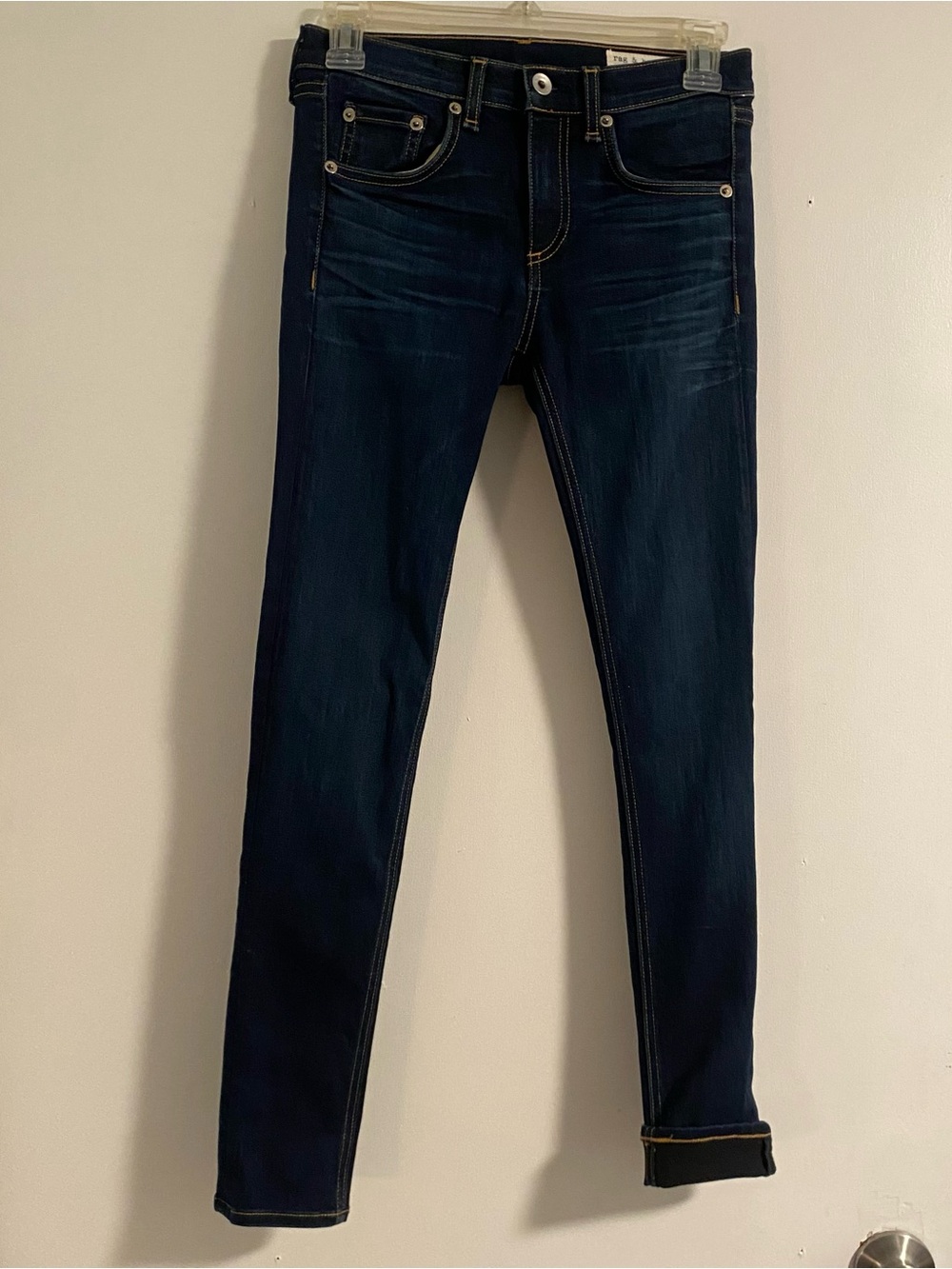 NWOT Rag & Bone Ankle Skinny Jeans Women’s 25 0/2 Stretch No Holes Solid Trend